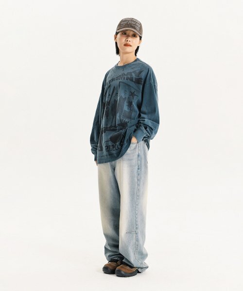 PHYSICAL DEPARTMENT(フィジカル デパートメント)の「CARTOON BASKETBALL LS PINK RED(Tシャツ/カットソー・レディース・その他・SMALL/MEDIUM/LARGE/X-LARGE)」の13枚目の写真