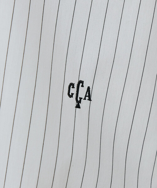 COMME CA(コムサ)の「〔 TALLサイズ 〕 ストライプタイプライター/バルキーオックスフォード シャツ(シャツ/ブラウス・レディース・ホワイト/ネイビー・15号)」の14枚目の写真