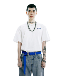 グリッド×アワーポケットコラボTシャツ(ホワイト)