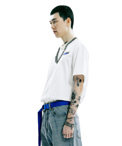 OURPOCKETS(アワーポケッツ)の「グリッド×アワーポケットコラボTシャツ(ホワイト)(Tシャツ/カットソー・レディース・ホワイト・MEDIUM/X-LARGE)」の3枚目の写真