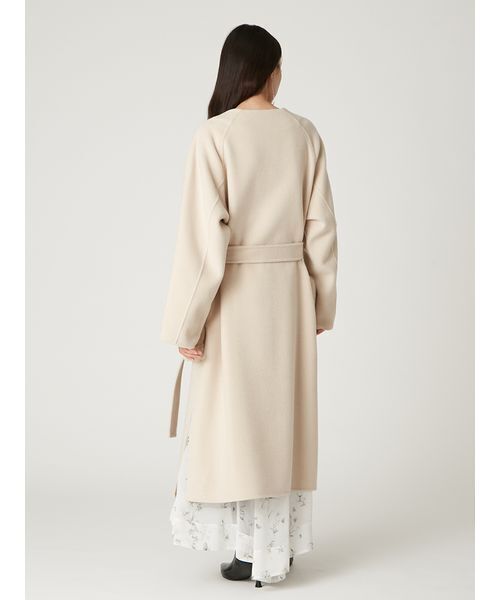 【タグ付】アプ♡ノーカラーリバーコート(ベージュ系) バイカラーリバーノーカラーコート | ノーリーズ(NOLLEY'S) | マルイ