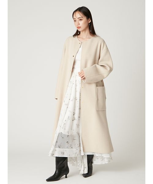 新品同様✩アルティマ✩ヌートリア✩リバーシブル✩ソフト✩柔らか✩ファーコート ファーポケットリバーコート（ノーカラージャケット）｜FRAY I.D