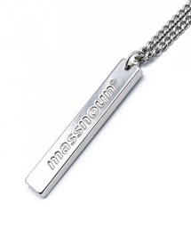 MASSNOUN（マスノウン）の「SL/CIロゴボルドバーネックレス MSZAJ001-SV（ネックレス）」