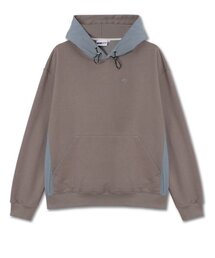 Side Logo Color Block Hood Mud Beige_Unisex