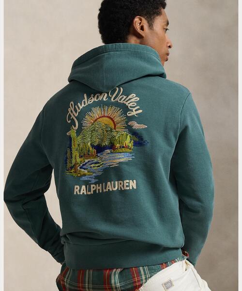 ループバック フリース グラフィック フーディ（パーカー）｜POLO