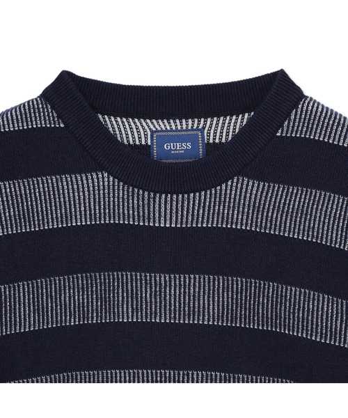 Guess(ゲス)の「KITO Crew Neck Stitched Stripes Sweater セーター(ニット/セーター・メンズ・ダークネイビー・SMALL/X-LARGE/MEDIUM/LARGE)」の3枚目の写真