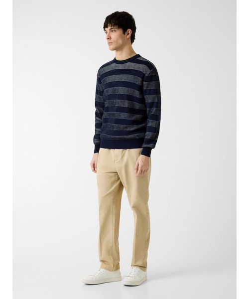 Guess(ゲス)の「KITO Crew Neck Stitched Stripes Sweater セーター(ニット/セーター・メンズ・ダークネイビー・SMALL/X-LARGE/MEDIUM/LARGE)」の9枚目の写真