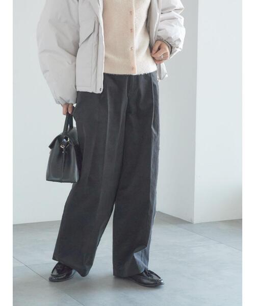 Te chichi（テチチ）の「【宮本茉由着用】コーデュロイワイドパンツ（その他パンツ・レディース・オフホワイト/チャコールグレー/ブラック・F）」の3枚目の写真