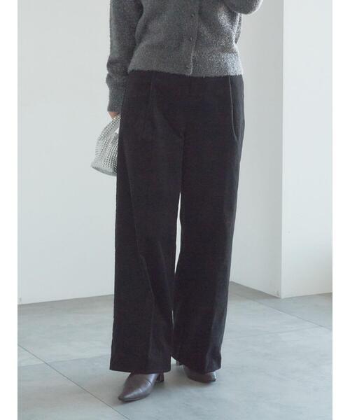 Te chichi（テチチ）の「【宮本茉由着用】コーデュロイワイドパンツ（その他パンツ・レディース・オフホワイト/チャコールグレー/ブラック・F）」の10枚目の写真