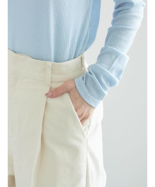 Te chichi（テチチ）の「【宮本茉由着用】コーデュロイワイドパンツ（その他パンツ・レディース・オフホワイト/チャコールグレー/ブラック・F）」の19枚目の写真