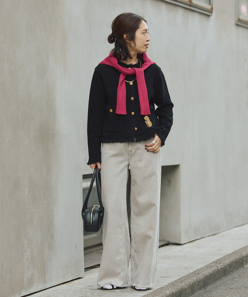 upperhights(アッパーハイツ)の「upper hights アッパーハイツ THE LAUREN L8G312202SBI/FSB(デニムパンツ・レディース・ベージュ/コバルトブルー・27/26/25/24/23)」の3枚目の写真