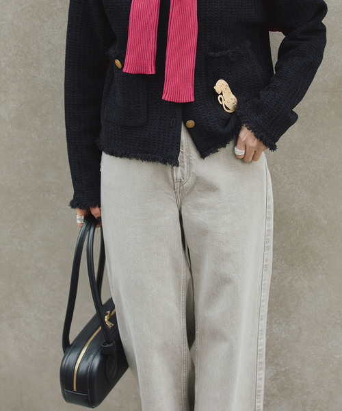 upperhights(アッパーハイツ)の「upper hights アッパーハイツ THE LAUREN L8G312202SBI/FSB(デニムパンツ・レディース・ベージュ/コバルトブルー・27/26/25/24/23)」の4枚目の写真