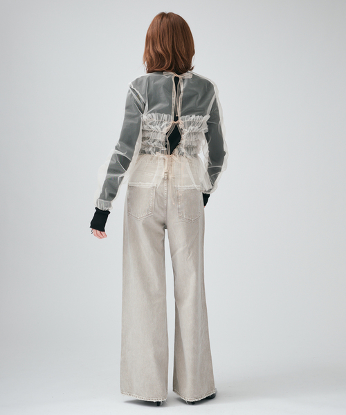 upperhights(アッパーハイツ)の「upper hights アッパーハイツ THE LAUREN L8G312202SBI/FSB(デニムパンツ・レディース・ベージュ/コバルトブルー・27/26/25/24/23)」の7枚目の写真