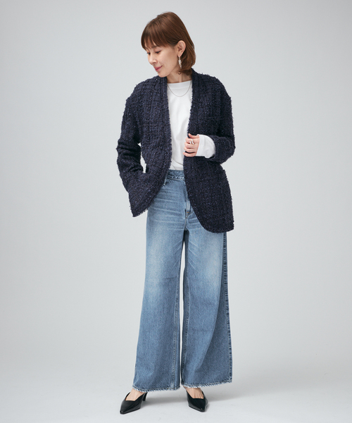 upperhights(アッパーハイツ)の「upper hights アッパーハイツ THE LAUREN L8G312202SBI/FSB(デニムパンツ・レディース・ベージュ/コバルトブルー・27/26/25/24/23)」の19枚目の写真