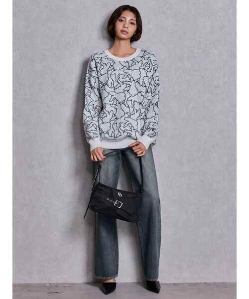 GYDA（ジェイダ）の「GG belt design glitter BAG（ハンドバッグ・レディース・その他1/ブラック・FREE）」の6枚目の写真