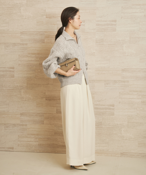 plage（プラージュ）の「les Tendre alan zip UP ニット（ニット/セーター・レディース・グレー・FREE）」の8枚目の写真