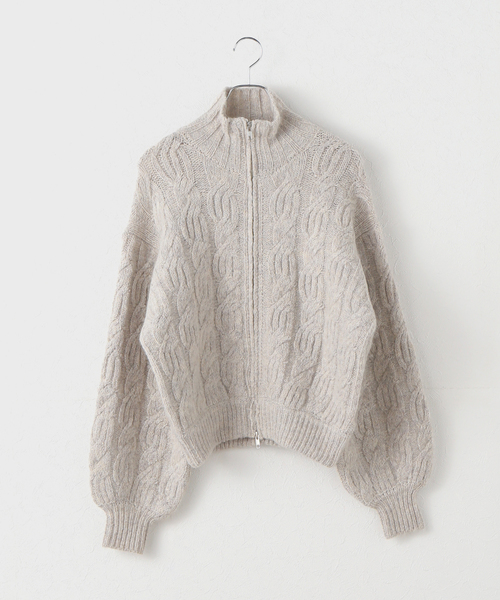 plage（プラージュ）の「les Tendre alan zip UP ニット（ニット/セーター・レディース・グレー・FREE）」の15枚目の写真