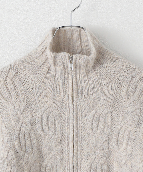 plage（プラージュ）の「les Tendre alan zip UP ニット（ニット/セーター・レディース・グレー・FREE）」の17枚目の写真