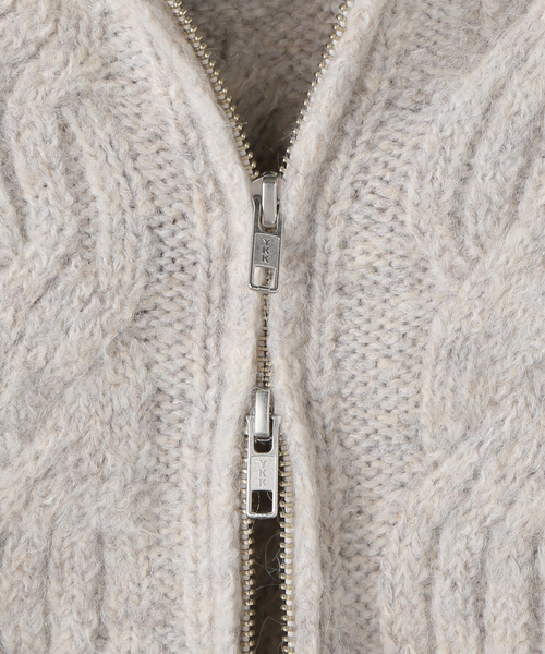 plage（プラージュ）の「les Tendre alan zip UP ニット（ニット/セーター・レディース・グレー・FREE）」の18枚目の写真