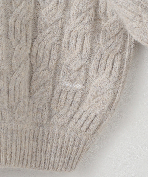 plage（プラージュ）の「les Tendre alan zip UP ニット（ニット/セーター・レディース・グレー・FREE）」の20枚目の写真