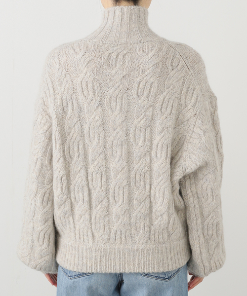 plage（プラージュ）の「les Tendre alan zip UP ニット（ニット/セーター・レディース・グレー・FREE）」の5枚目の写真