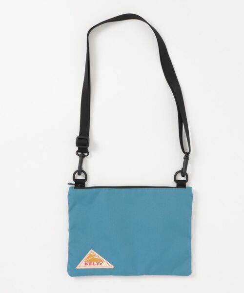KELTY(ケルティ)の「約109gの軽量設計【KELTY】ES FLAT POUCH S サコッシュ ショルダーバッグ 軽量(ショルダーバッグ・レディース・ホワイト系/マスタード/ネイビー/ベージュ/ブラック系/タン/セージグリーン/アニマル/スカイブルー/オリーブ/ブラウン系/ブラック/レオパード・ONE SIZE)」の1枚目の写真