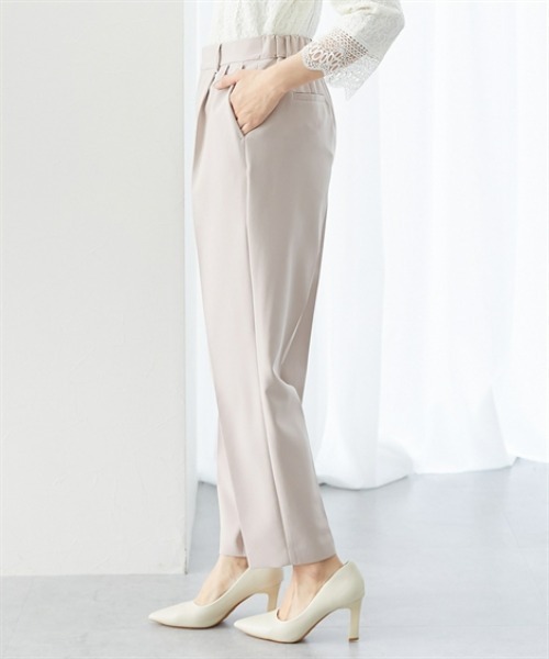 7days Life Styling（セブンデイズライフスタイリング）の「ストレッチテーパードパンツ（スラックス・レディース・ベージュ系/ブラック・3L/LL/L/M）」の10枚目の写真