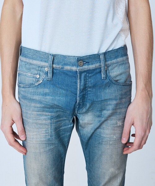 5351 POUR LES HOMMES(ゴーサンゴーイチプールオム)の「【プリント】フレア デニム パンツ(デニムパンツ・メンズ・インディゴブルー/グレー/カーキ・44/46/48/50)」の20枚目の写真