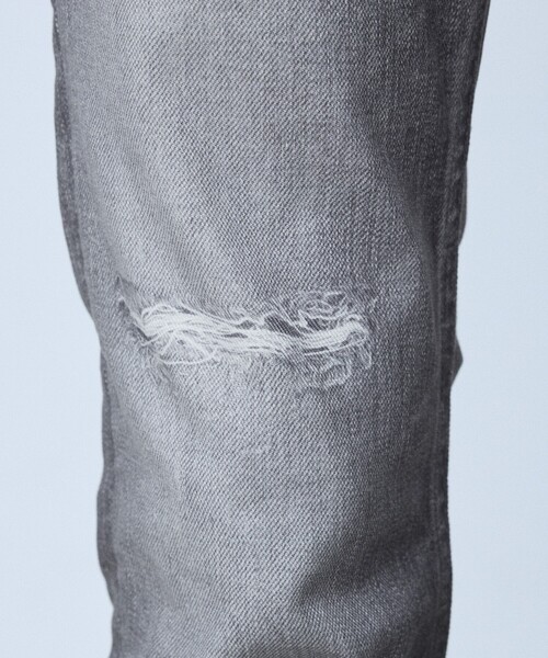 5351 POUR LES HOMMES(ゴーサンゴーイチプールオム)の「【プリント】フレア デニム パンツ(デニムパンツ・メンズ・インディゴブルー/グレー/カーキ・44/46/48/50)」の4枚目の写真