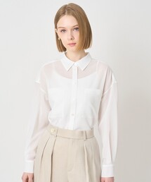 ボイルストレッチ2WAYシャツ