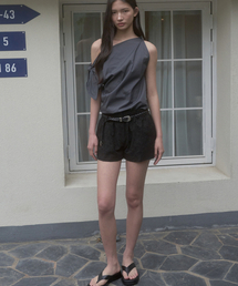 SIGREAT（シグレート）の「インブロイドバンディングショーツ_ブラック（その他パンツ）」