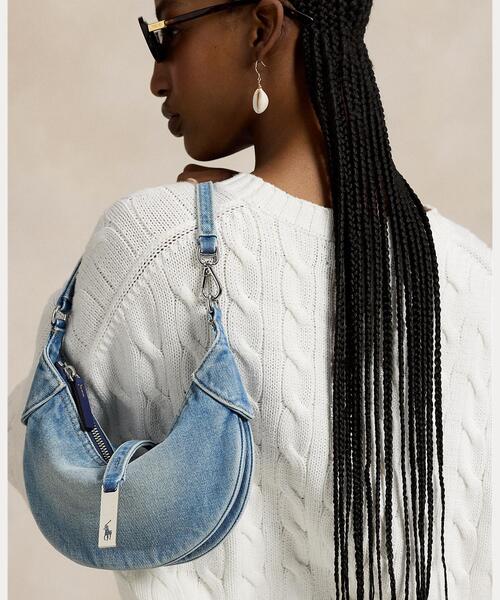 Polo ID デニム ミニ ショルダー バッグ（ショルダーバッグ）｜POLO