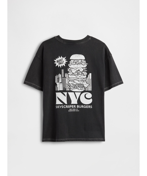 GAP（ギャップ）の「リラックスフィット グラフィックTシャツ (キッズ)（Tシャツ/カットソー・キッズ・アイボリー/ブラック/ブラウン/ブルー・150cm/140cm/130cm/120cm/110cm/160cm）」の13枚目の写真