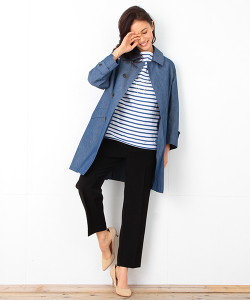 ORCIVAL（オーシバル）の「ORCIVAL× ビーミング by ビームス / 40th別注 バスクシャツ（Tシャツ/カットソー・レディース・ロイヤルブルー・1/0）」の6枚目の写真