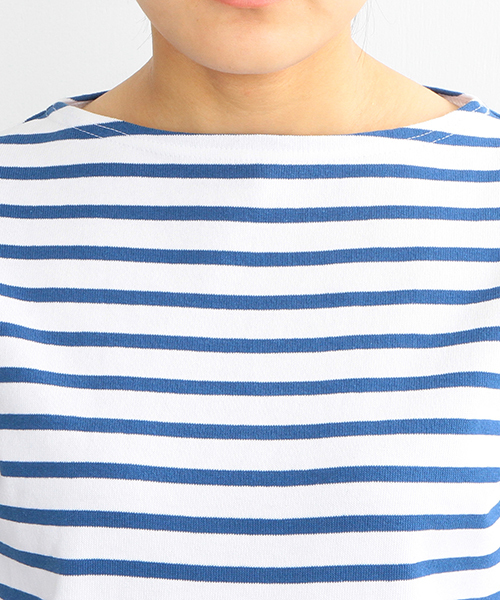 ORCIVAL（オーシバル）の「ORCIVAL× ビーミング by ビームス / 40th別注 バスクシャツ（Tシャツ/カットソー・レディース・ロイヤルブルー・1/0）」の7枚目の写真