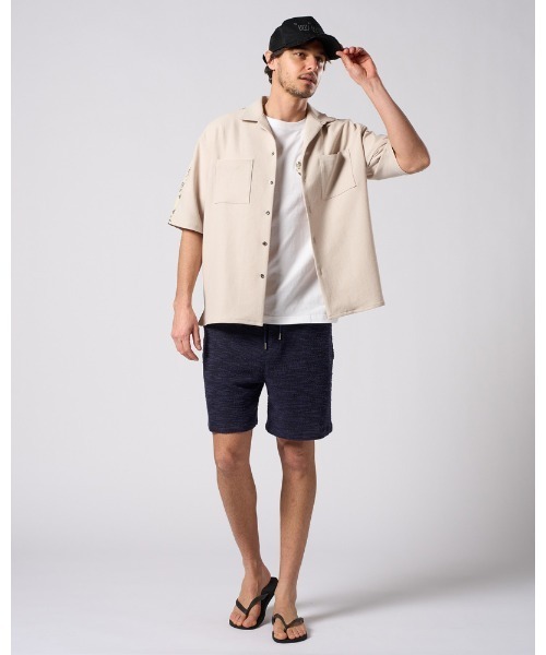 wjk(ダヴルジェイケイ)の「bandana print panel open shirt(シャツ/ブラウス・メンズ・チャコールグレー/ベージュ/ネイビー・SMALL/MEDIUM/LARGE/X-LARGE)」の14枚目の写真