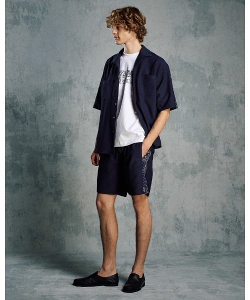 wjk(ダヴルジェイケイ)の「bandana print panel open shirt(シャツ/ブラウス・メンズ・チャコールグレー/ベージュ/ネイビー・SMALL/MEDIUM/LARGE/X-LARGE)」の22枚目の写真