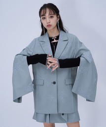 HARE | Flowerシシュウジャケット(HARE)(テーラードジャケット)