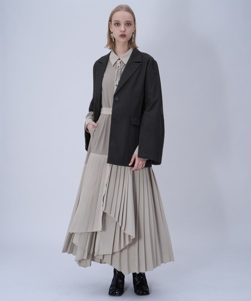 HARE（ハレ）の「Flowerシシュウジャケット(HARE)（テーラードジャケット・レディース・ピンク/ブラック/ライトブルー・FREE）」の12枚目の写真