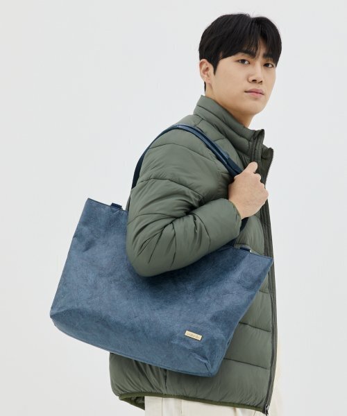 WALLAROO(ワラル)の「エコフレンドリー3ウェイバッグ ラファワイド_ブルー(エコバッグ/サブバッグ・レディース・ブルー・FREE)」の2枚目の写真