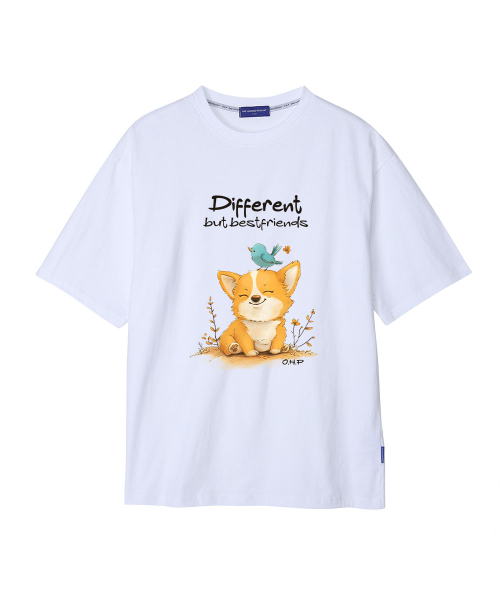 ONEHUNDREDPERCENT FOR WOMAN(ワンハンドレッドパーセントフォーウーマン)の「OHPxHARMONIA 友情セミオーバー半袖Tシャツ(Tシャツ/カットソー・レディース・その他・S/M/L/2XL/XL)」の3枚目の写真