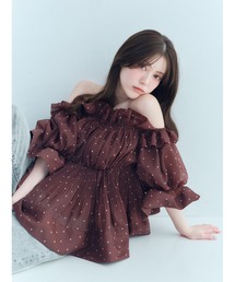 SNIDEL | ボリュームギャザーフリルチュニック(その他トップス)