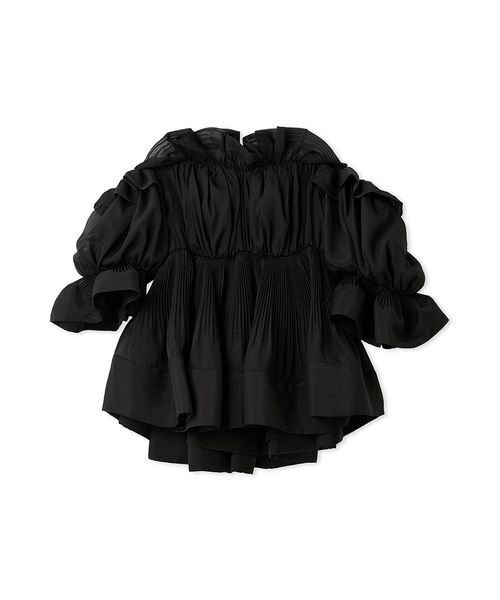 SNIDEL❤️ボリュームギャザーフリルチュニック❤️ドット❤️完売 ボリュームギャザーフリルチュニック（その他トップス）｜SNIDEL