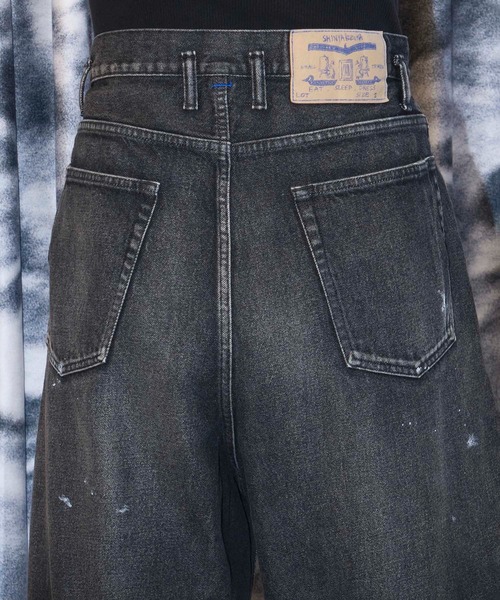 SHINYAKOZUKA(シンヤコヅカ)の「PAINTED ORDINARY CITY BAGGY(ISSUE#8)(デニムパンツ・メンズ・インディゴブルー/ブラック・M/S)」の14枚目の写真