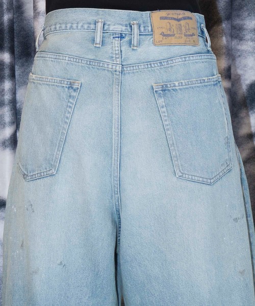 SHINYAKOZUKA(シンヤコヅカ)の「PAINTED ORDINARY CITY BAGGY(ISSUE#8)(デニムパンツ・メンズ・インディゴブルー/ブラック・M/S)」の11枚目の写真