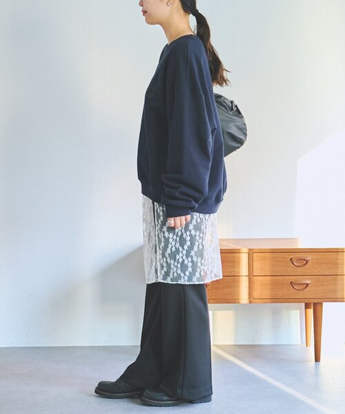 FRIPIER（フリピエ）の「《FRIPIER》サテンジャージーフレアパンツ（その他パンツ・レディース・ブラウン/ブラック・FREE）」の13枚目の写真