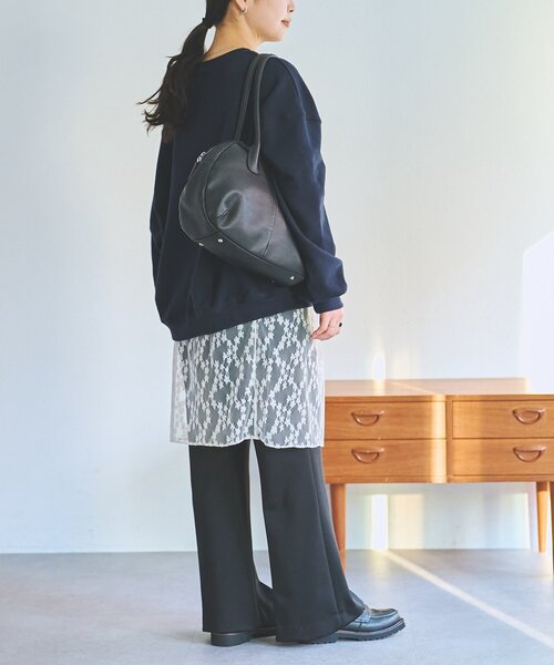 FRIPIER（フリピエ）の「《FRIPIER》サテンジャージーフレアパンツ（その他パンツ・レディース・ブラウン/ブラック・FREE）」の14枚目の写真