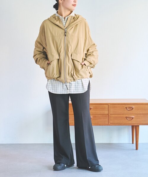 FRIPIER（フリピエ）の「《FRIPIER》サテンジャージーフレアパンツ（その他パンツ・レディース・ブラウン/ブラック・FREE）」の17枚目の写真