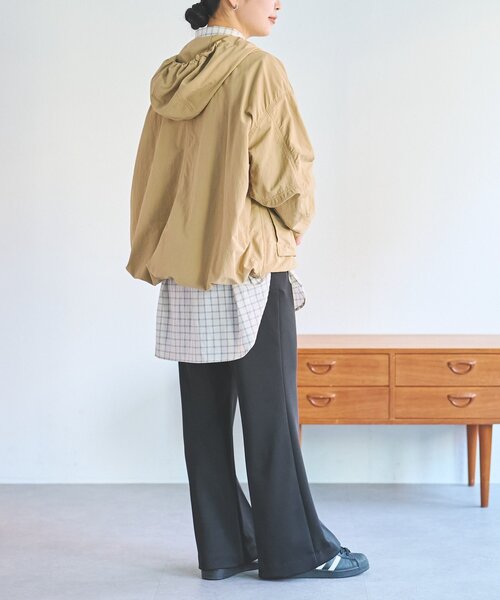 FRIPIER（フリピエ）の「《FRIPIER》サテンジャージーフレアパンツ（その他パンツ・レディース・ブラウン/ブラック・FREE）」の18枚目の写真