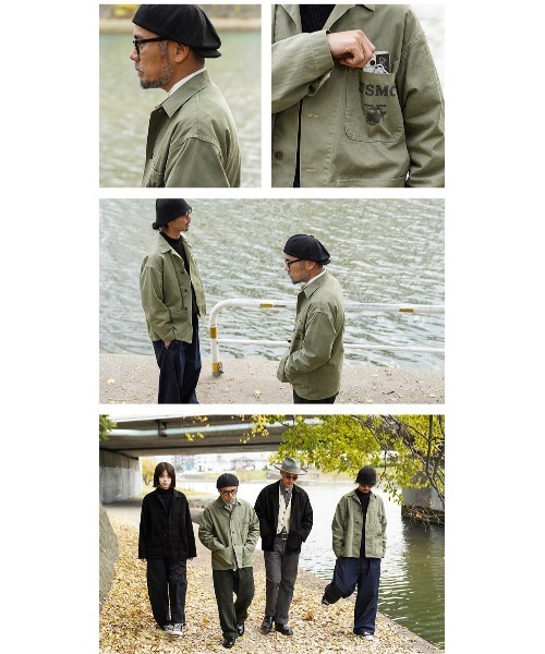 米軍実物 USMC P-41 カバーオール HBT 3トーン WAIPER.inc 米軍 1940's U.S.M.C. P-41 HBT ユーティリティジャケット